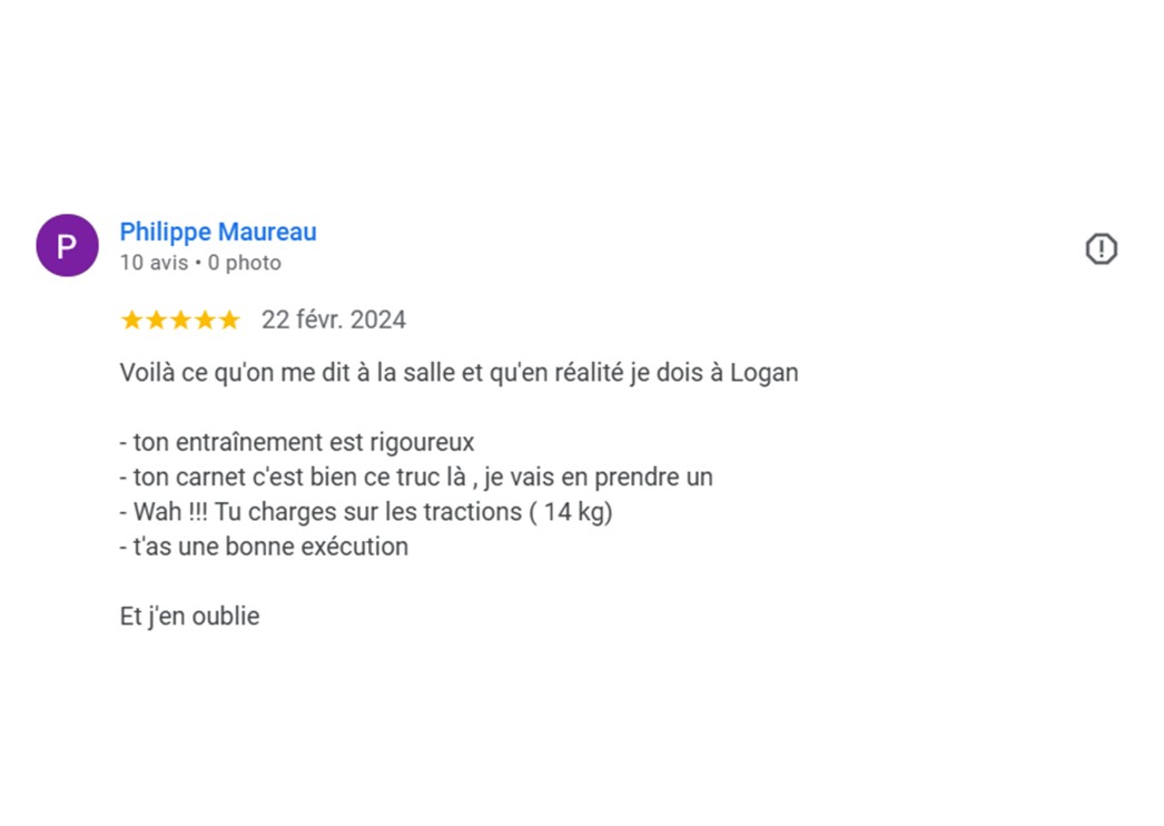 Témoignage coaching sportif en ligne